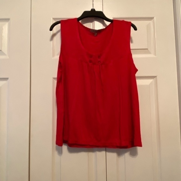 Women’s Notations red sleeveless blouse size XL - Picture 2 of 9